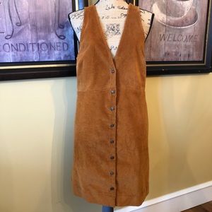 Free People Vintage-Look Corduroy Dress Vest sz L